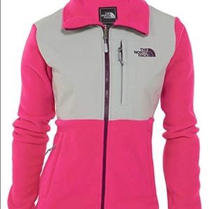 Pink North face jacket